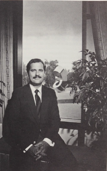 Paul Marcus photographed at the College of Law.
