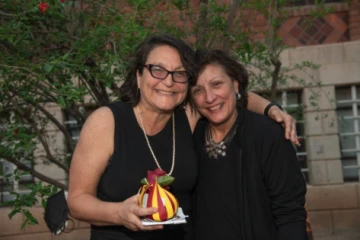 Toni Massaro, pictured on the right, was honored by the University of Arizona for her contributions and impact on Arizona Law.